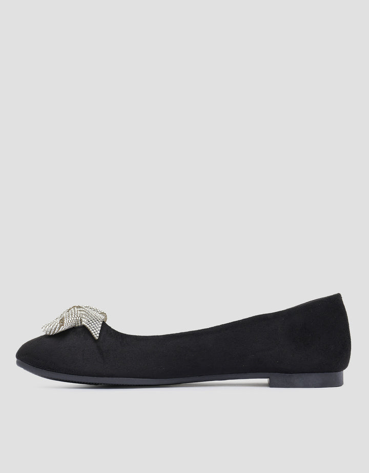 Connexion Shining Ribbon Ballerina Sepatu Wanita