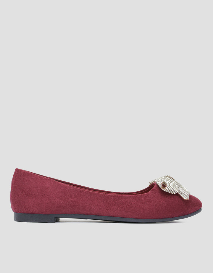 Connexion Shining Ribbon Ballerina Sepatu Wanita