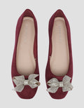 Connexion Shining Ribbon Ballerina Sepatu Wanita