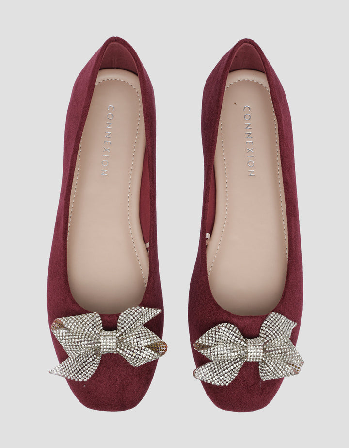 Connexion Shining Ribbon Ballerina Sepatu Wanita