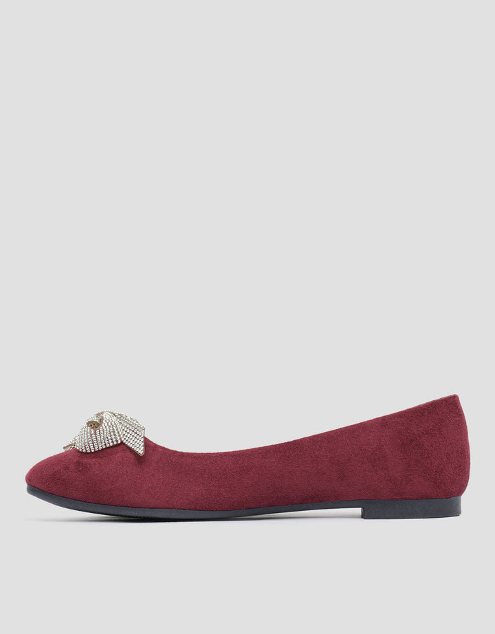 Connexion Shining Ribbon Ballerina Sepatu Wanita