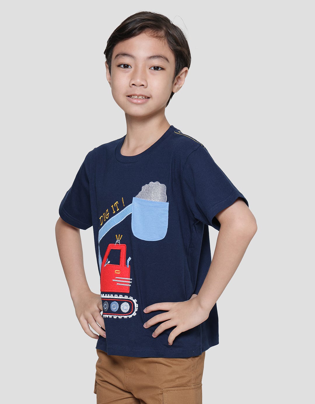 Little M Aplikasi I Dig It Bordir Kaos Anak Laki-Laki