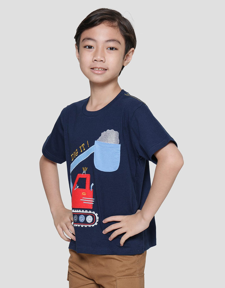 Little M Aplikasi I Dig It Bordir Kaos Anak Laki-Laki