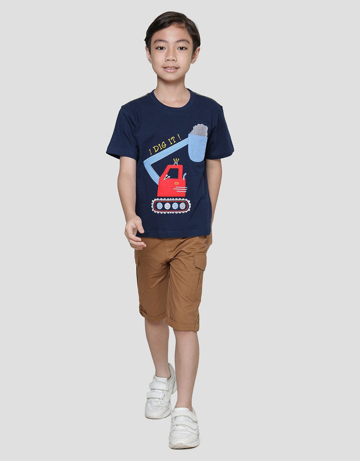 Little M Aplikasi I Dig It Bordir Kaos Anak Laki-Laki