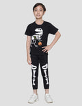 Little M Dino Halloween Kaos Anak Laki-laki