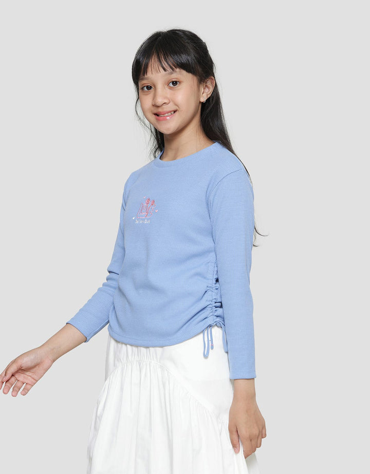 Nevada Side Drawstring Girls T-Shirt