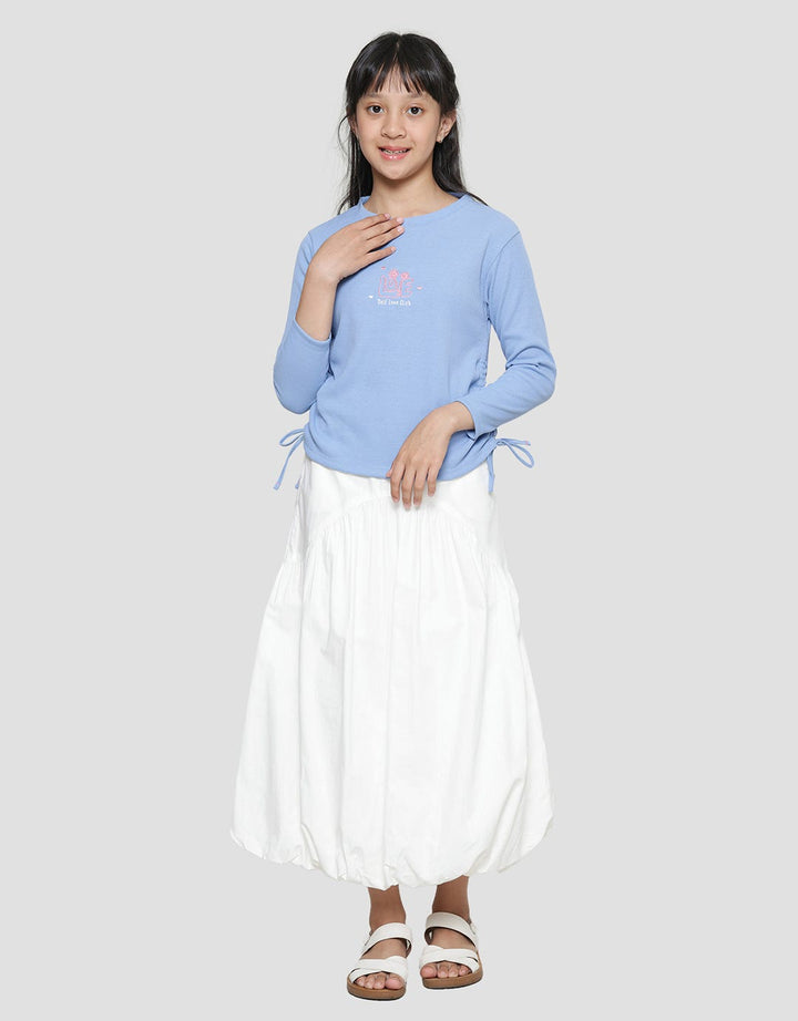 Nevada Side Drawstring Girls T-Shirt