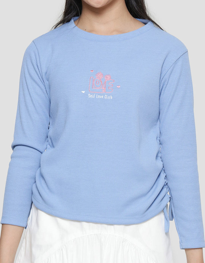 Nevada Side Drawstring Girls T-Shirt