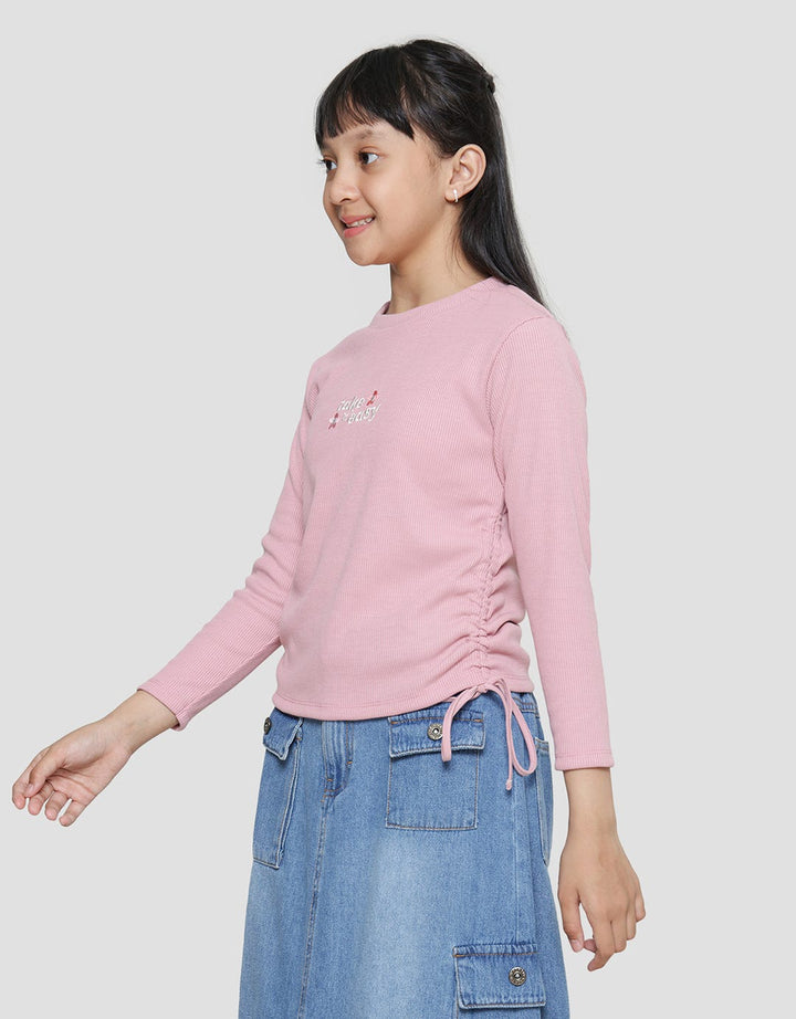 Nevada Side Drawstring Girls T-Shirt