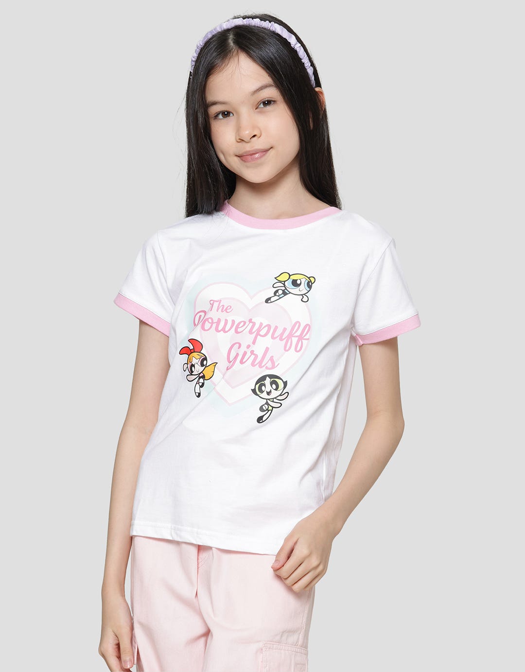 Character Powerpuff Girls Love Girls Short Sleeve T-shirt