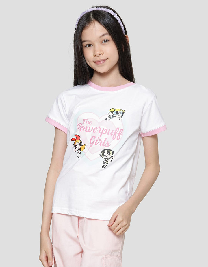 Character Powerpuff Girls Love Girls Short Sleeve T-shirt