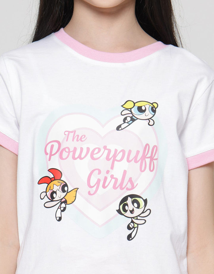 Character Powerpuff Girls Love Girls Short Sleeve T-shirt