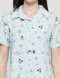 Disney Mickey And Friends Tropical Rayon Baju Tidur Set Wanita