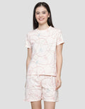 Disney Mickey And Friends Line Knit One Set Baju Tidur Wanita