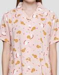Nevada Cat Peach Women's Capri Pants Sleepwear