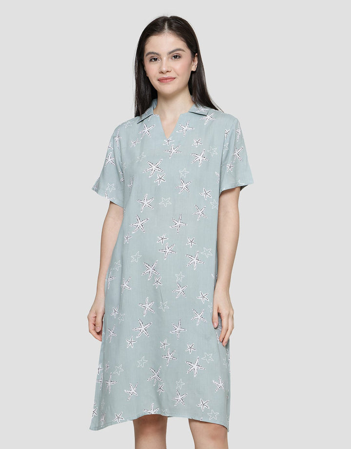 Nevada Starfish Midi Dress Lengan Pendek Wanita – Matahari.com Nevada Starfish Midi Dress Lengan Pendek Wanita – Matahari.com