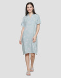 Nevada Starfish Midi Dress Lengan Pendek Wanita
