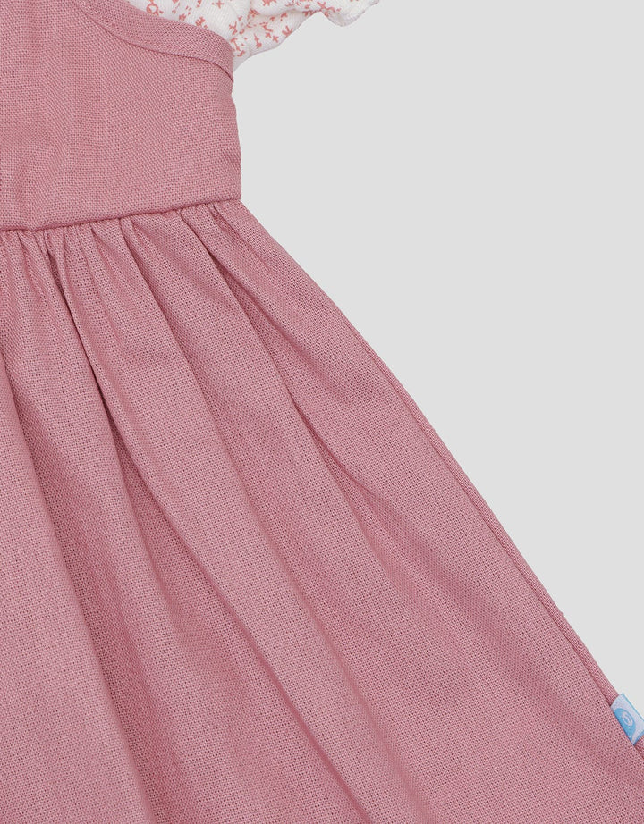 Pipiniko Laces Wove Midi Dress for Girls