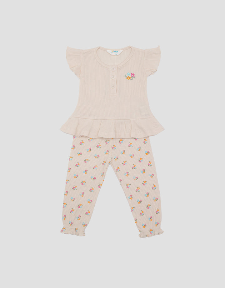 Little M Legging Bunga Warna-Warni Setelan Anak Bayi Perempuan