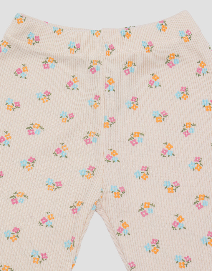 Little M Legging Bunga Warna-Warni Setelan Anak Bayi Perempuan