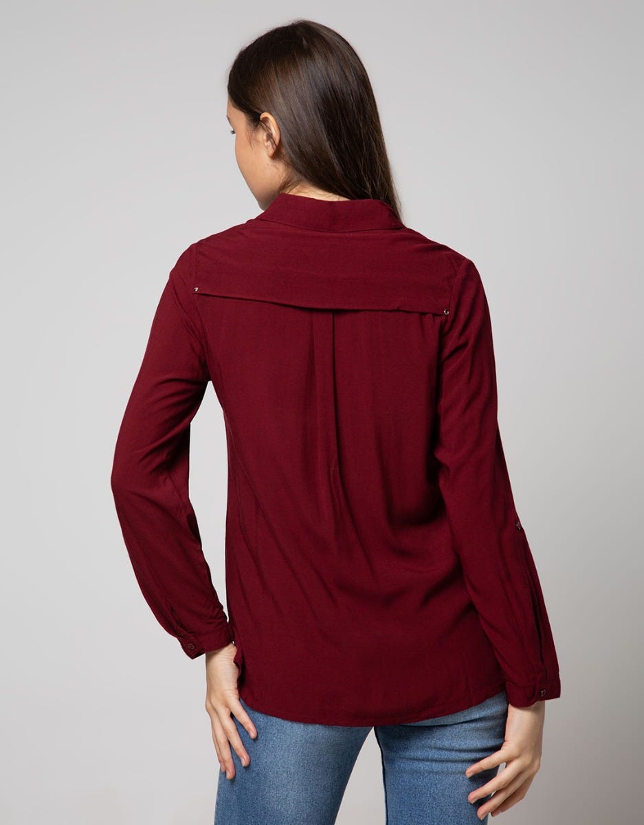 Details Long Sleeve Kemeja Rivet