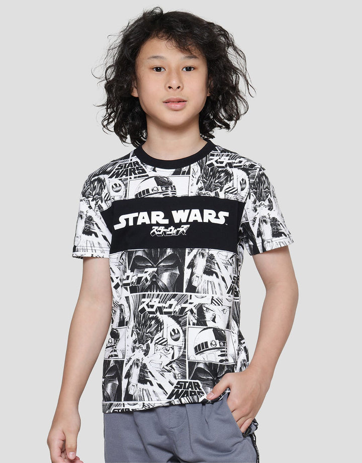 Star Wars Anime Comic Cut Sewn Boys T-Shirt