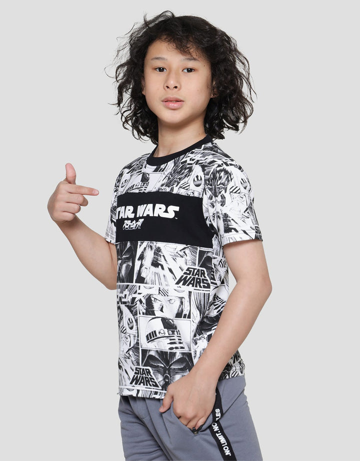 Star Wars Anime Comic Cut Sewn Boys T-Shirt