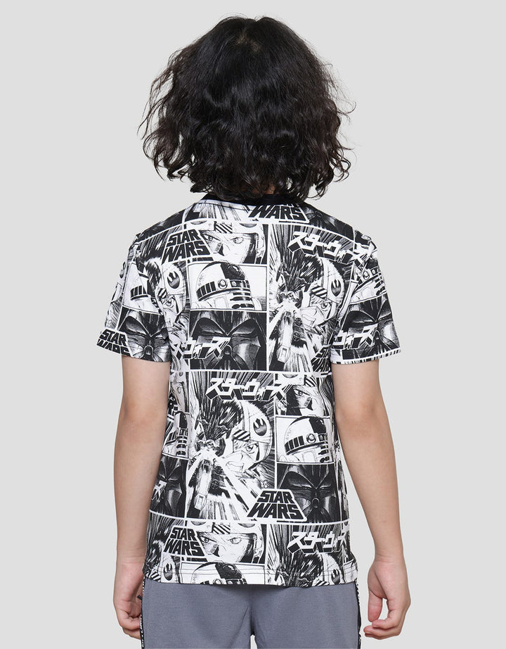 Star Wars Anime Comic Cut Sewn Boys T-Shirt