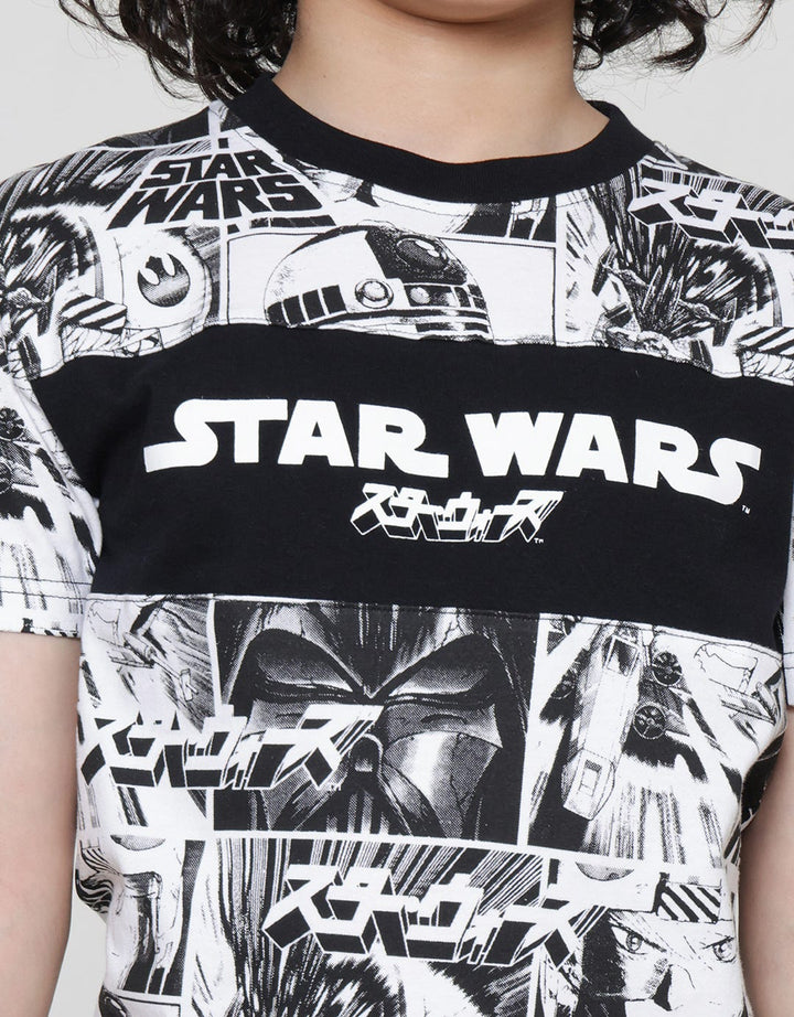 Star Wars Anime Comic Cut Sewn Boys T-Shirt
