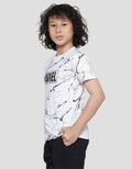 Marvel Avengers Logo Marble Boys Short Sleeve T-Shirt