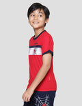 Marvel Front Stripe Kaos Anak Laki-Laki