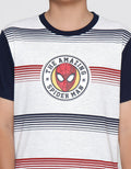 Marvel Spiderman Amazing Stripe Kaos Anak Laki-Laki