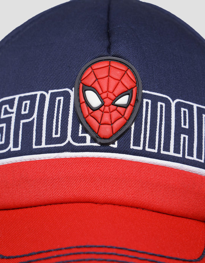 Marvel Spiderman Cutsewn Face Great Power Topi Anak Laki-Laki