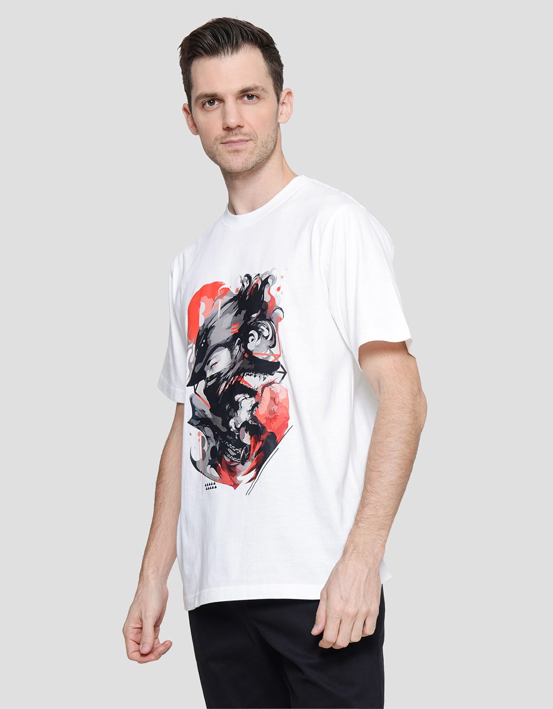 Nevada Print Anime Men's Short Sleeve T-Shirt