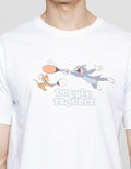 T Zone Wb Tom And Jerry Double Trouble Kaos Lengan Pendek Pria