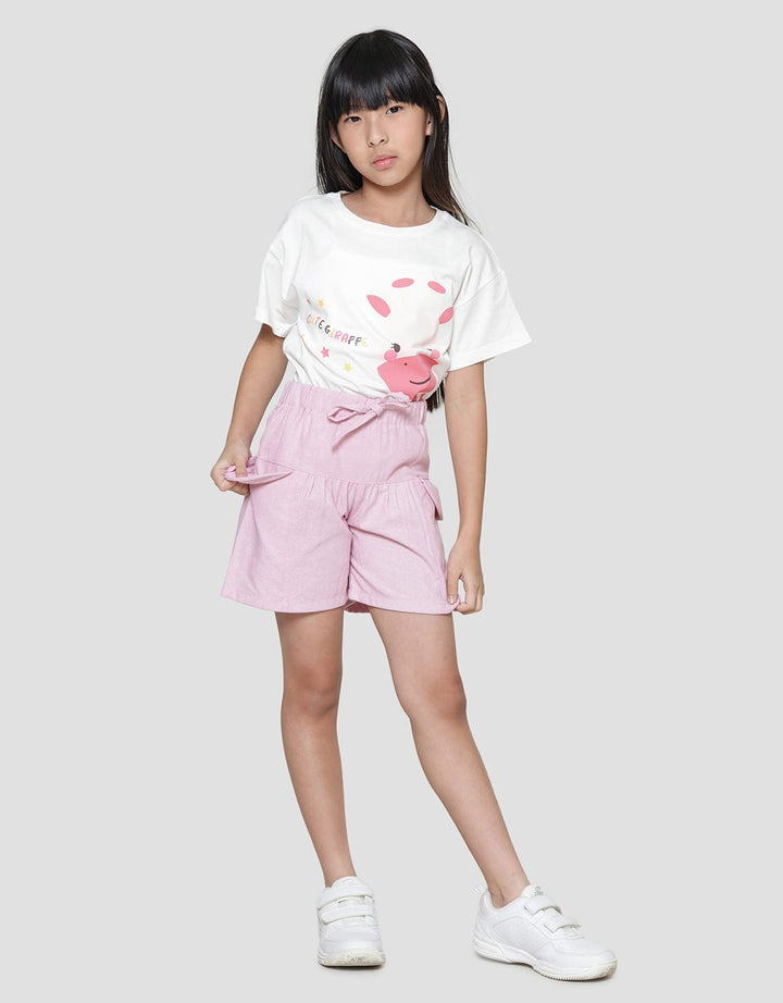 Little M Ripped Pocket Celana Pendek Anak Perempuan