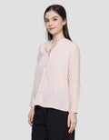 St. Yves Ballerina Gather At Shoulder Blouse Wanita