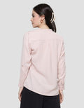 St. Yves Ballerina Gather At Shoulder Blouse Wanita