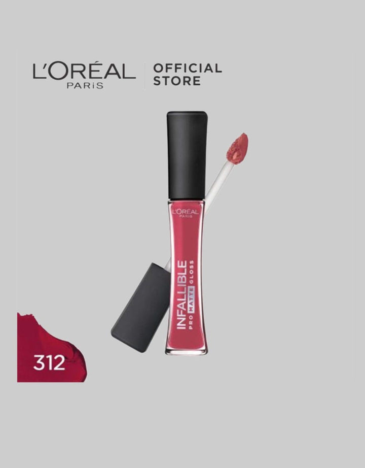 L'Oreal Infallible Pro-Matte Gloss - 312 Rouge Envy