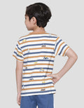 Little M Stripes Car Boys T-Shirt