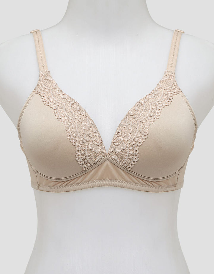 St. Yves Non Push Up Regular Women's Non Wire Lace Bra