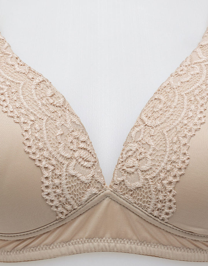 St. Yves Non Push Up Regular Women's Non Wire Lace Bra