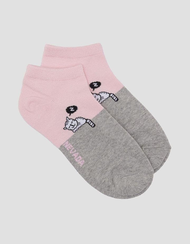 Nevada Cat Print Kids Ankle Socks