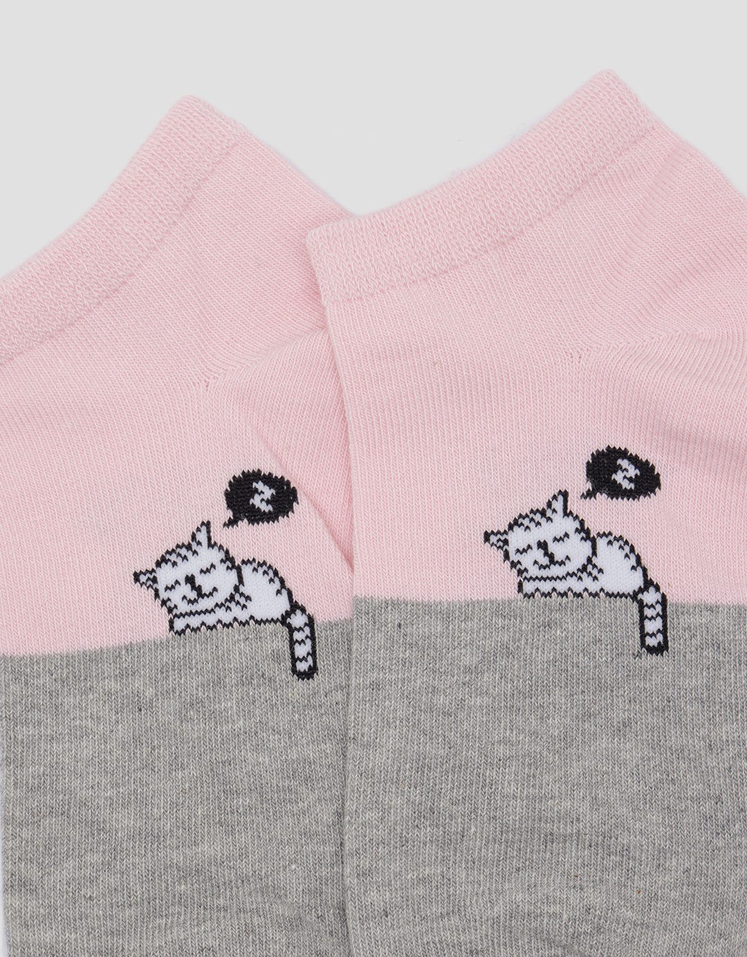 Nevada Cat Print Kids Ankle Socks