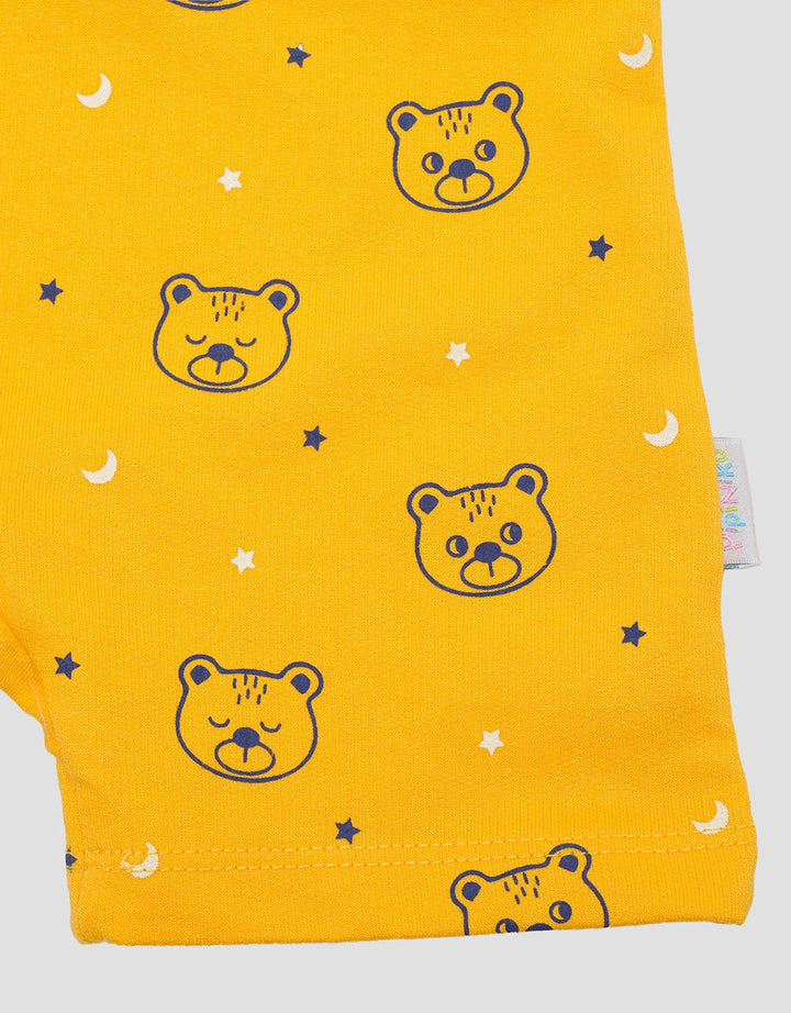 Pipiniko Print Bear Chenille Overall Anak Laki-Laki