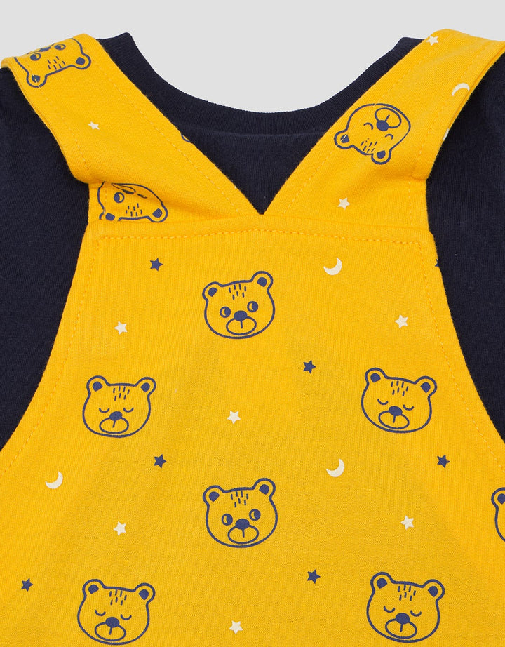 Pipiniko Print Bear Chenille Overall Anak Laki-Laki