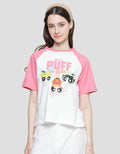 Nevada Boxy Raglan Print Powerpuff Girls Women's T-Shirt