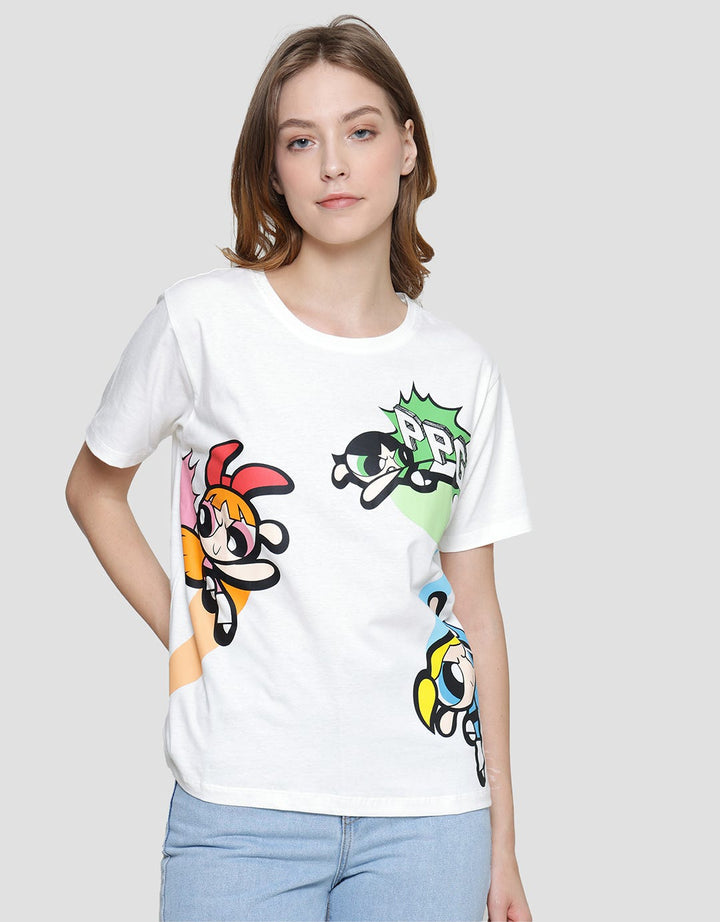 Nevada Print Powerpuff Girls Women's Casual T-Shirt