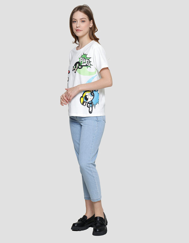 Nevada Print Powerpuff Girls Women's Casual T-Shirt
