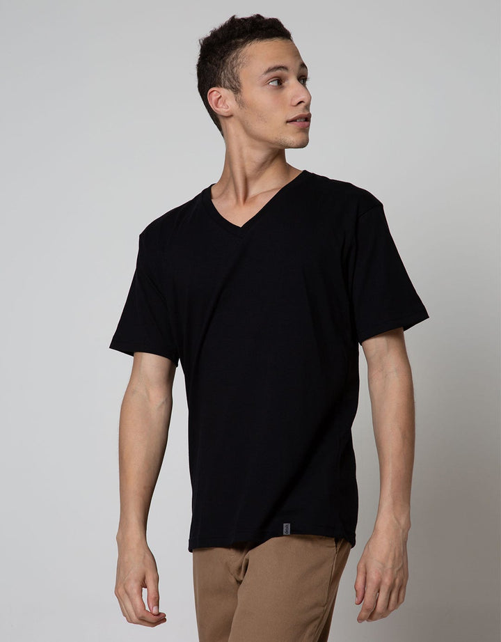 Details Key Item V Neck Basic Jersey
